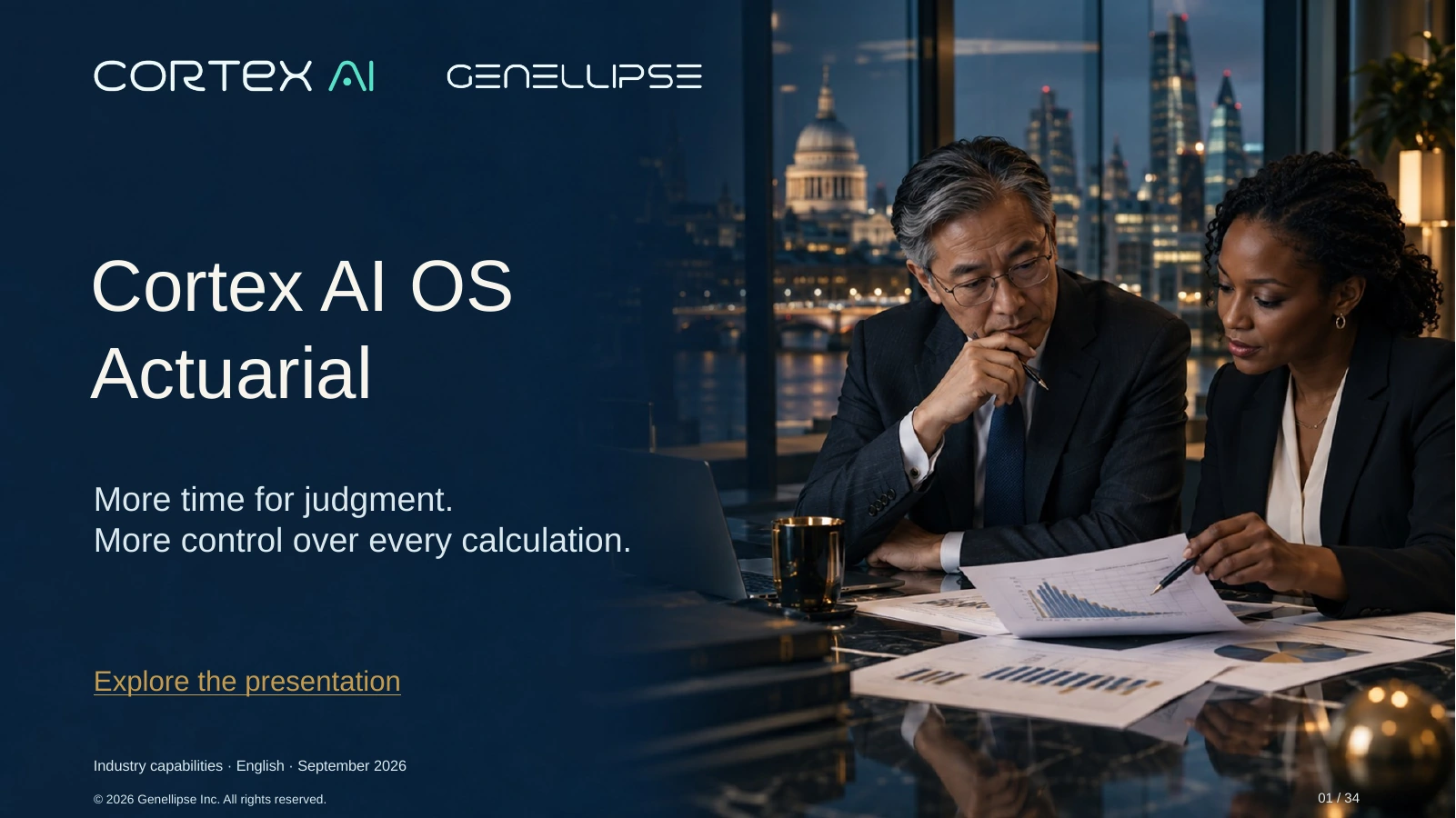 Actuarial — Cortex AI presentation cover