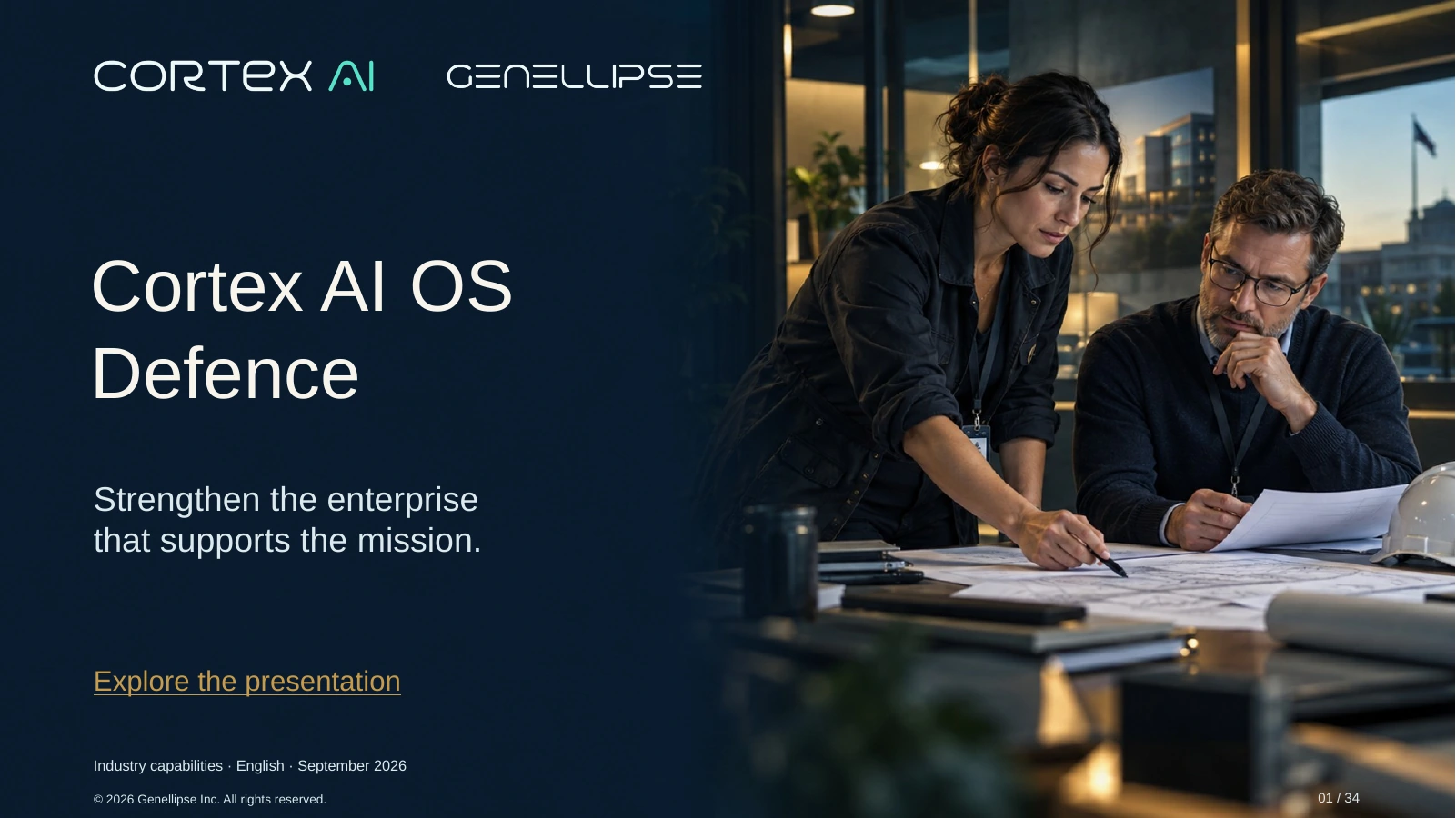 Defence — Cortex AI presentation cover