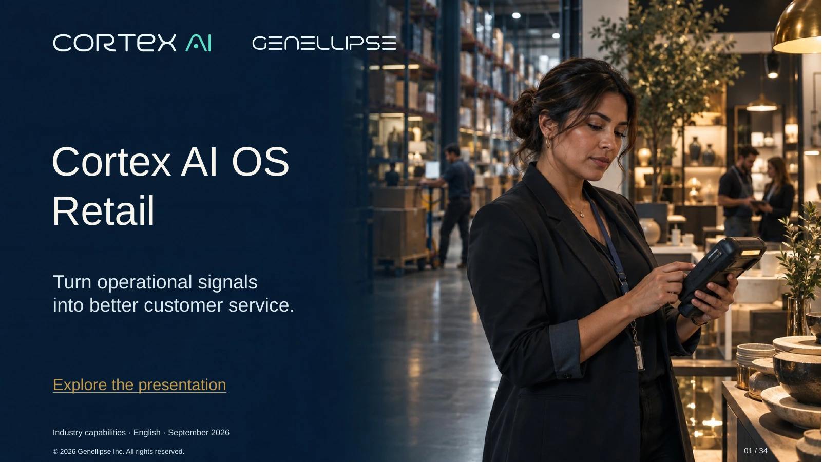 Retail — Cortex AI presentation cover