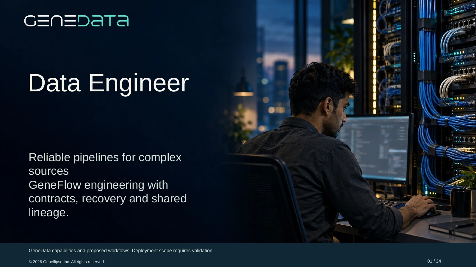 Data Engineer presentation cover