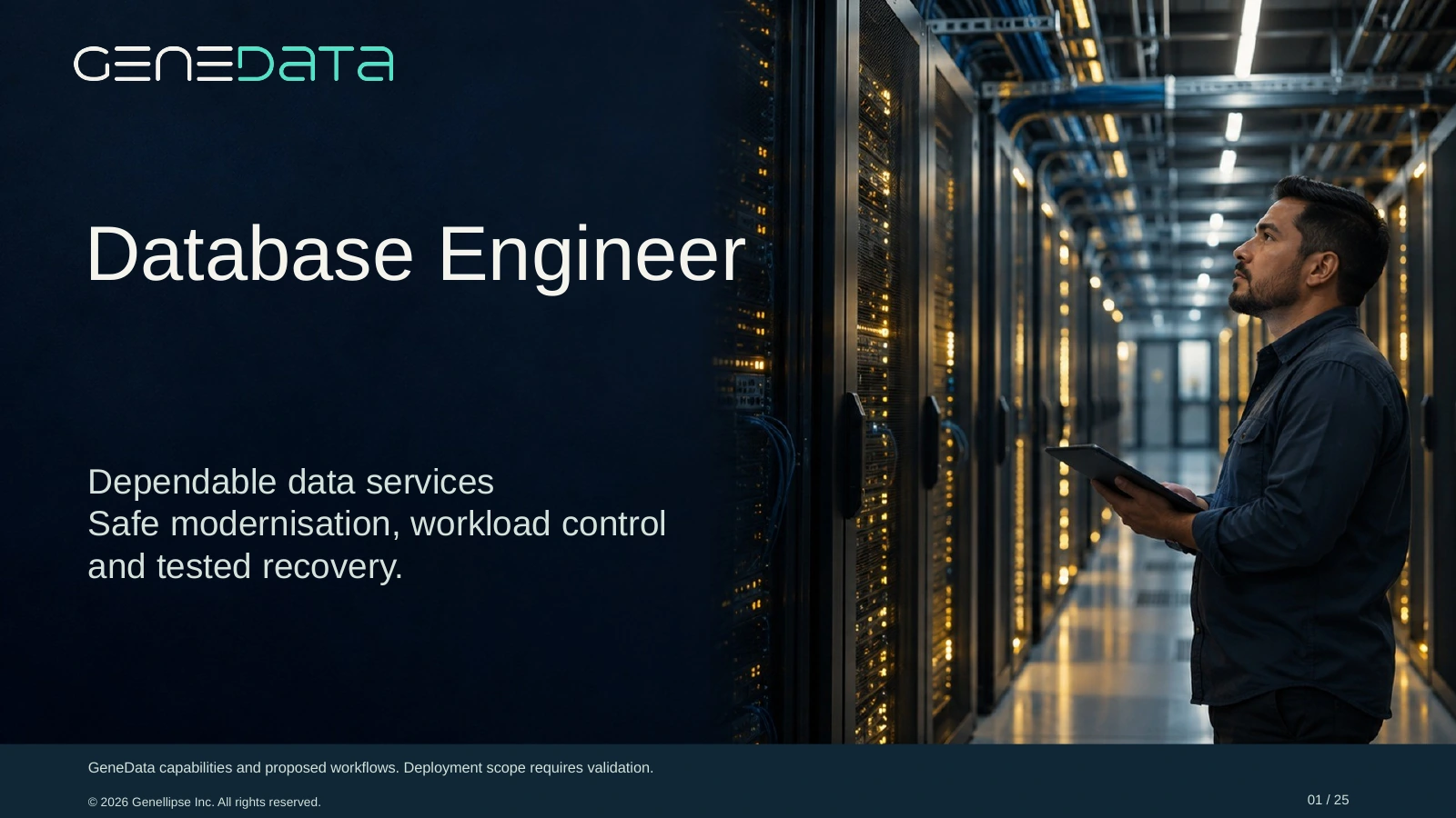 Database Engineer presentation cover